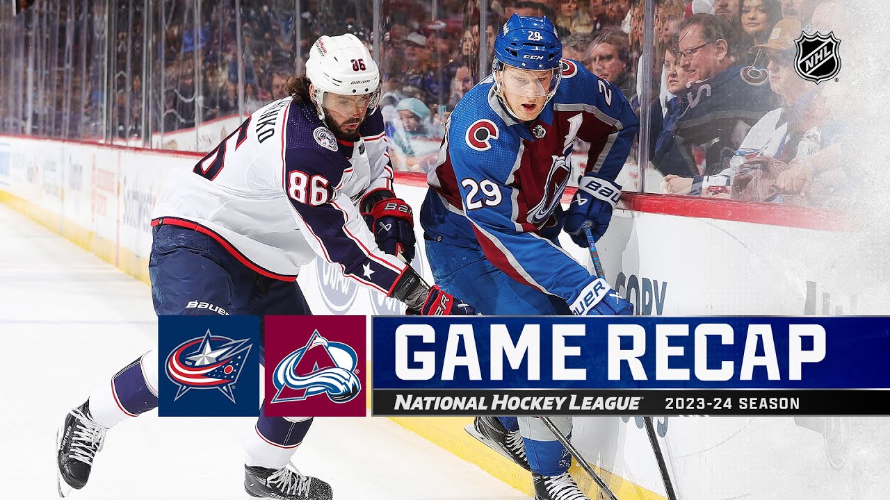 Blue Jackets @ Avalanche 3/22 | NHL Highlights 2024