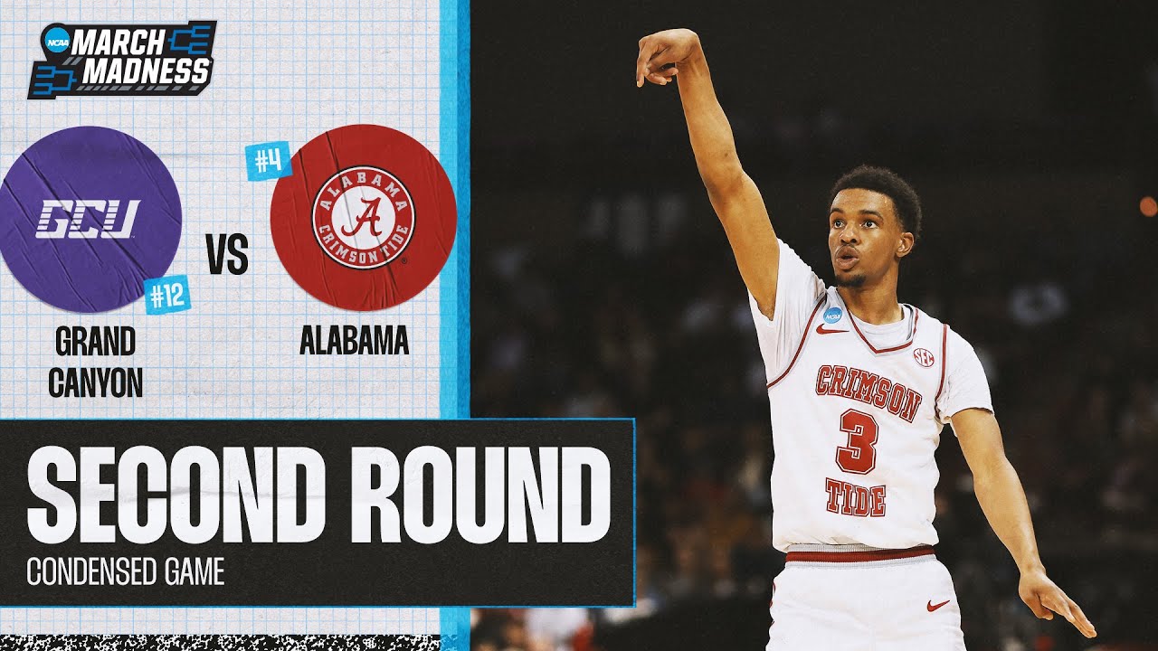 Alabama vs. Grand Canyon: NCAA Tournament Second Round Highlights