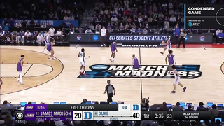 Duke vs. James Madison - Second Round NCAA tournament extended highlights