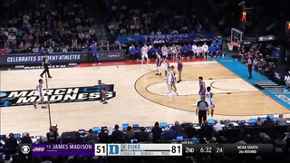 Duke vs. James Madison - Second Round NCAA tournament extended highlights