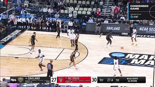 NC State vs. Oakland - Second Round NCAA tournament extended highlights