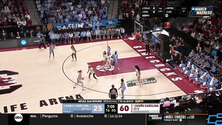 South Carolina vs. North Carolina - Second Round NCAA tournament extended highlights
