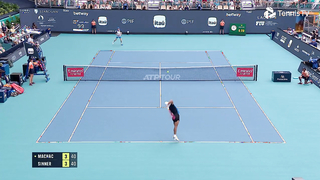 Jannik Sinner vs Tomas Machac Entertaining Match Highlights | Miami Open 2024 Quarter-Final