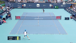 Jannik Sinner vs Tomas Machac Entertaining Match Highlights | Miami Open 2024 Quarter-Final
