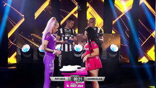 CELEBRITY FIGHT! Reality TV Stars Esmeralda vs Patusia PUNCHDOWN 5 Super Fight