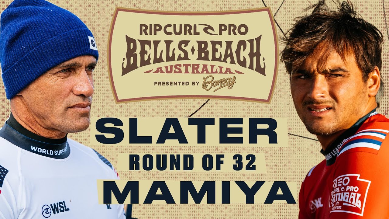 Kelly Slater vs Barron Mamiya | Rip Curl Pro Bells Beach presented by Bonsoy 2024 - Round of 32
