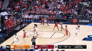 Alabama vs. Clemson - Elite Eight NCAA tournament extended highlights