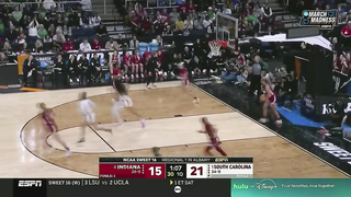 South Carolina vs. Indiana - Sweet 16 NCAA tournament extended highlights