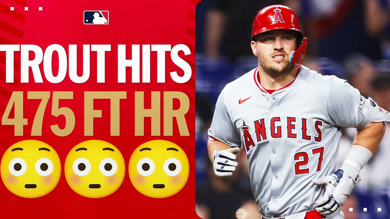 ARE YOU SERIOUS MIKE TROUT?! Hits 2 homers including a 475-ft blast! ????