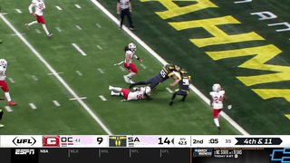 Every play from Deestroying in San Antonio Brahmas' victory over D.C. Defenders