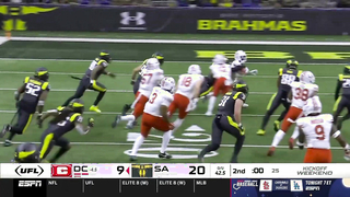 Every play from Deestroying in San Antonio Brahmas' victory over D.C. Defenders