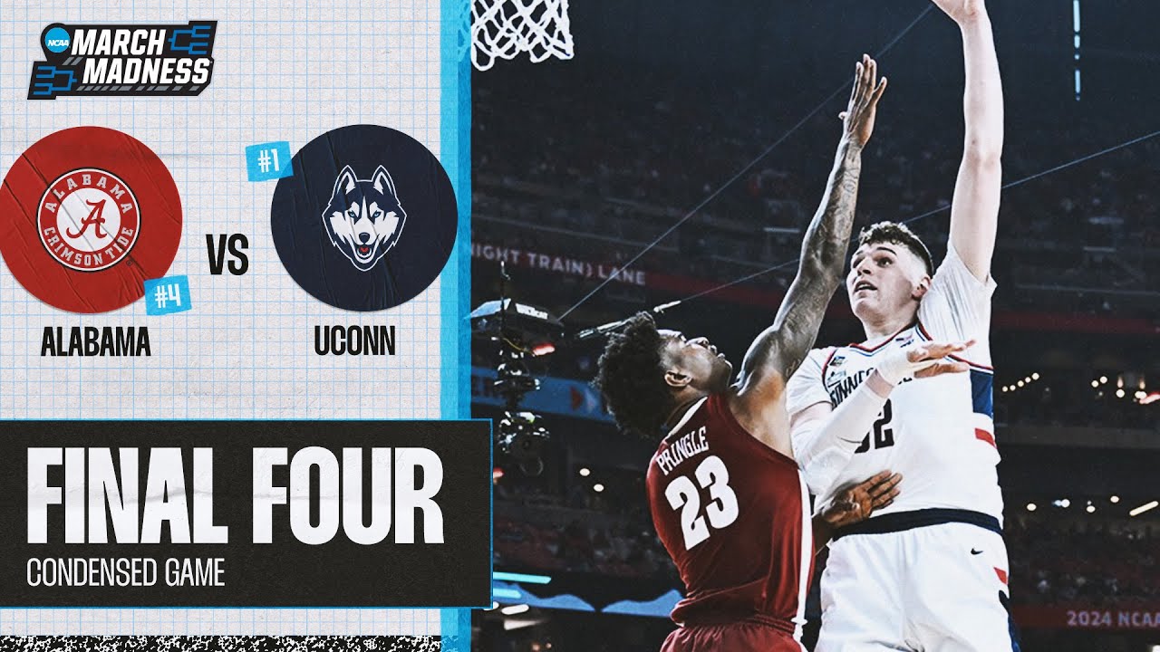 UConn vs. Alabama - Final Four NCAA tournament extended highlights
