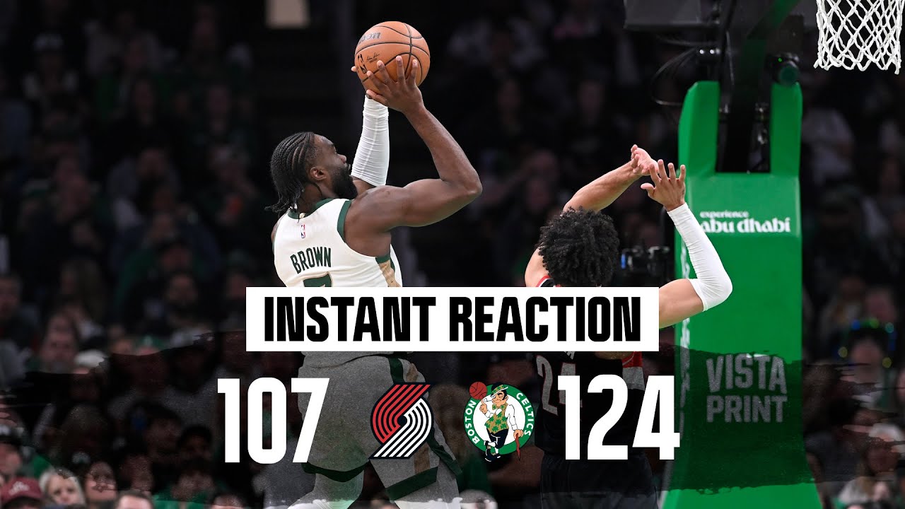 Instant Reaction: Jaylen Brown Makes History in Celtics' Triumph Over Portland Trail Blazers