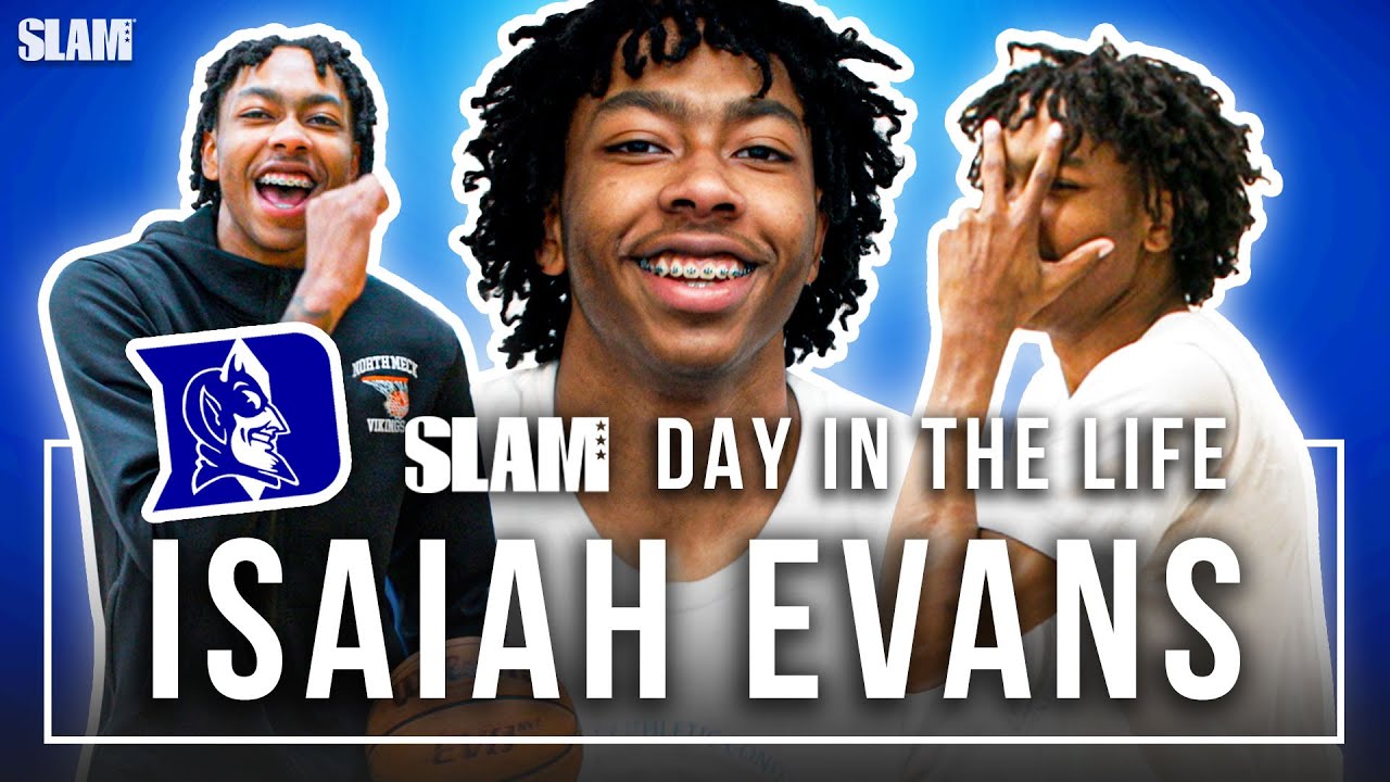 Day In The Life of 5⭐️ Duke Commit Isaiah Evans ???????? | SLAM Day In The Life