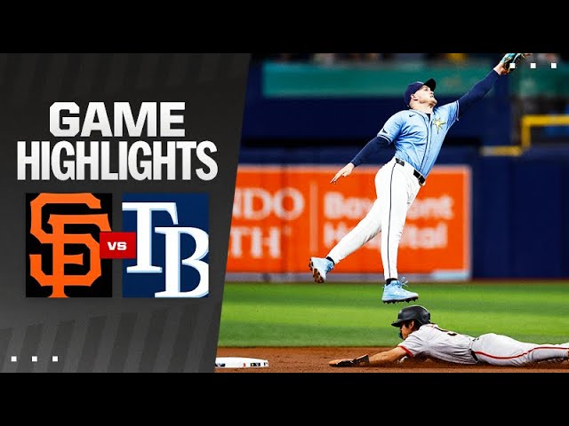 Giants vs. Rays Game Highlights | April 14, 2024 | MLB Action