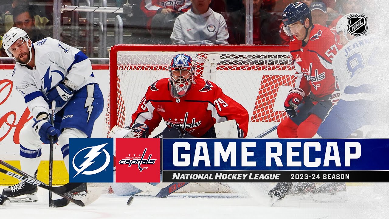 Lightning vs. Capitals: NHL Highlights | April 13, 2024