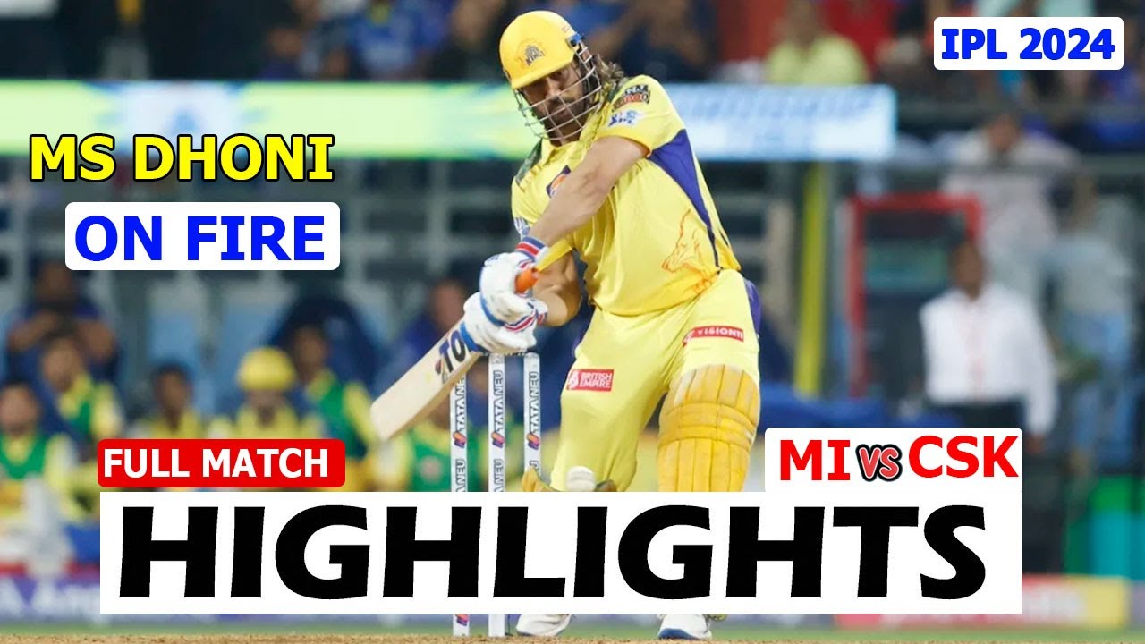 Full Highlights | Ipl Match No 29 | Chennai Super Kings Vs Mumbai Indians | MI VS CSK