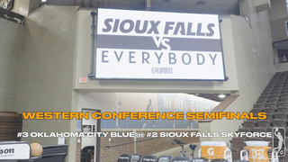 The #3 Oklahoma City Blue visit #2 Sioux Falls Skyforce – Western Conference Semifinals Highlights