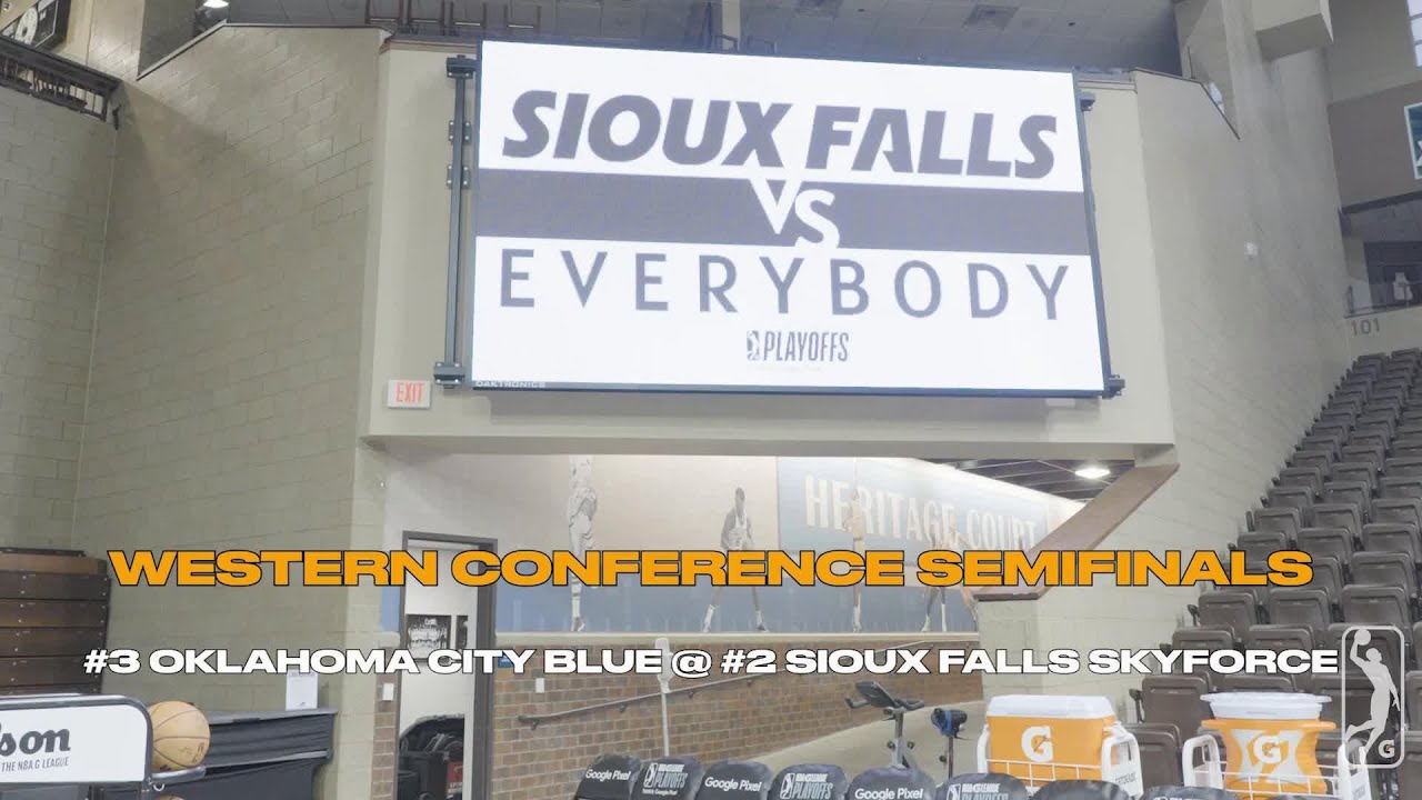 The #3 Oklahoma City Blue visit #2 Sioux Falls Skyforce – Western Conference Semifinals Highlights