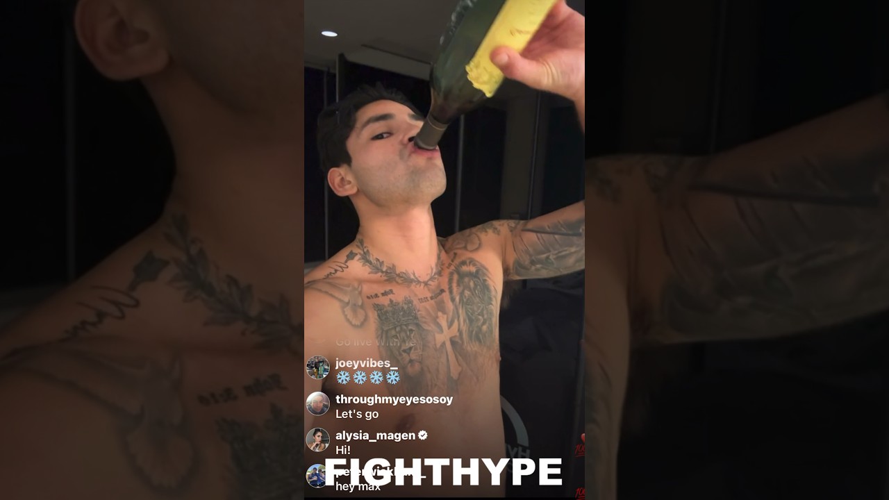 Ryan Garcia DRUNK; Takes Bottle of Wine TO THE HEAD during Devin Haney TRAINING CAMP