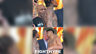 MIKE TYSON SMILES AT GERVONTA DAVIS PUSHING RYAN GARCIA & GOING AT IT WITH BERNARD HOPKINS