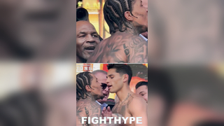 MIKE TYSON SMILES AT GERVONTA DAVIS PUSHING RYAN GARCIA & GOING AT IT WITH BERNARD HOPKINS