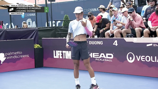 Quong Duong vs Federico Staksrud at the Veolia Houston Open Presented by Just Courts