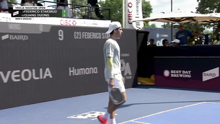 Quong Duong vs Federico Staksrud at the Veolia Houston Open Presented by Just Courts