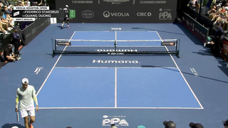 Quong Duong vs Federico Staksrud at the Veolia Houston Open Presented by Just Courts