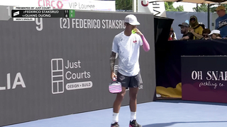 Quong Duong vs Federico Staksrud at the Veolia Houston Open Presented by Just Courts