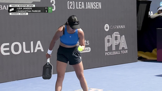 Samantha Parker vs Lea Jansen at the Veolia Houston Open Presented by Just Courts