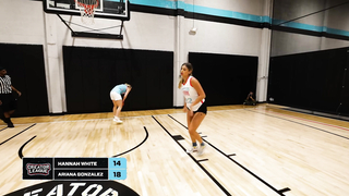 HANNAH WHITE vs ARIANA GONZALEZ PHYSICAL 1V1 | CREATOR LEAGUE