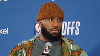 LeBron James Reacts to Lakers Going Down 0-2 vs. Nuggets | 2024 NBA Playoffs