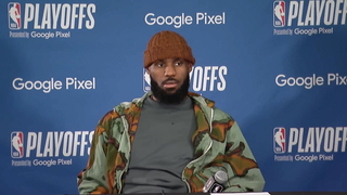 LeBron James Reacts to Lakers Going Down 0-2 vs. Nuggets | 2024 NBA Playoffs