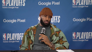 LeBron James Reacts to Lakers Going Down 0-2 vs. Nuggets | 2024 NBA Playoffs