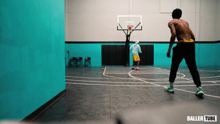 UNF Freshman sensation Jasai Miles Shoots with Coach Steve After practice
