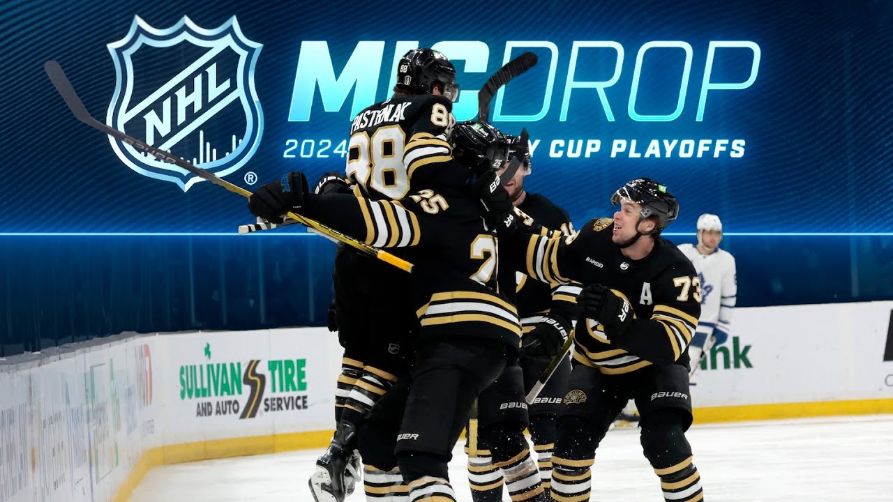 David Pastrnak's Epic Game 7 OT Winner | NHL Mic Drop | Bruins vs. Maple Leafs