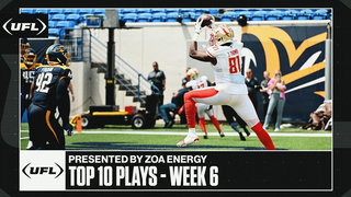 UFL Top 10 Plays from Week 6 presented by ZOA Energy | United Football League