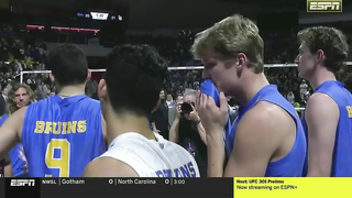 Final point, celebration from UCLA's second-straight NCAA men's volleyball title