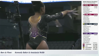 Full LSU Floor rotation at 2024 NCAA gymnastics semis