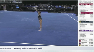 Full LSU Floor rotation at 2024 NCAA gymnastics semis