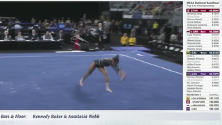 Full LSU Floor rotation at 2024 NCAA gymnastics semis