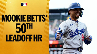 Mookie Betts slams his 50th career leadoff home run!