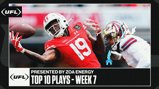 UFL Top 10 Plays from Week 7 presented by ZOA Energy | United Football League
