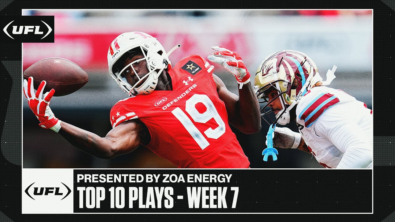 UFL Top 10 Plays from Week 7 presented by ZOA Energy | United Football League