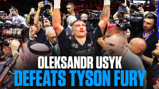 Oleksandr Usyk's Immediate Reaction to Defeating Tyson Fury