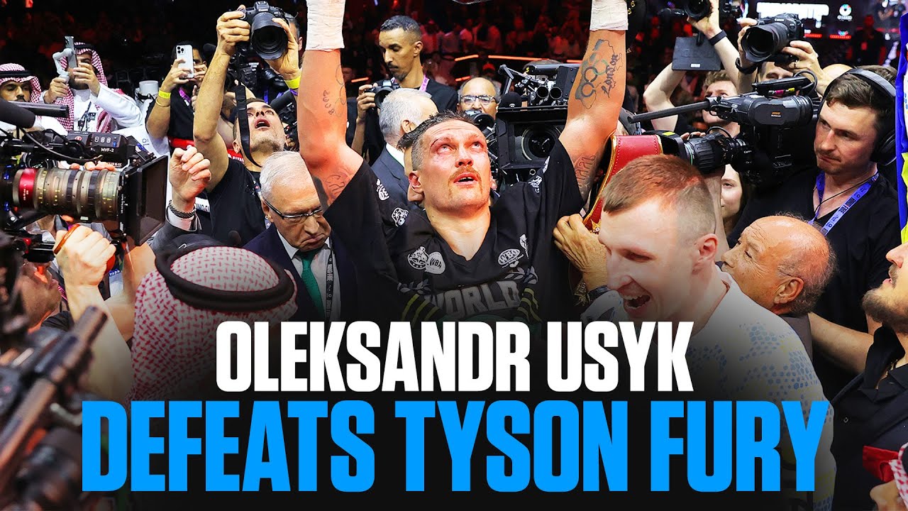 Oleksandr Usyk's Immediate Reaction to Defeating Tyson Fury