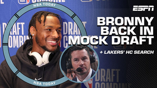 Woj Discusses Lakers' Head Coach Search and Bronny James' Return to Mock Draft | NBA Today