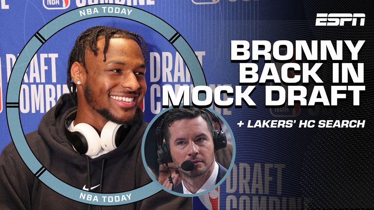 Woj Discusses Lakers' Head Coach Search and Bronny James' Return to Mock Draft | NBA Today