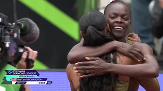 Sha'carri Richardson prevails in the first 100m of the Olympic year at the Prefontaine Classic.